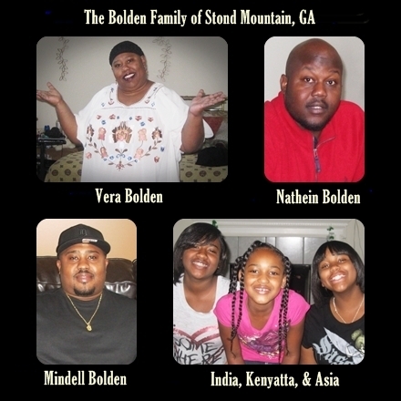 Bolden family of Stone Mountain GA.Vera Jean, daughter of Isaiah and Minnie Brown Bolden