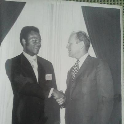 Scott Randolph and President Gerald Ford